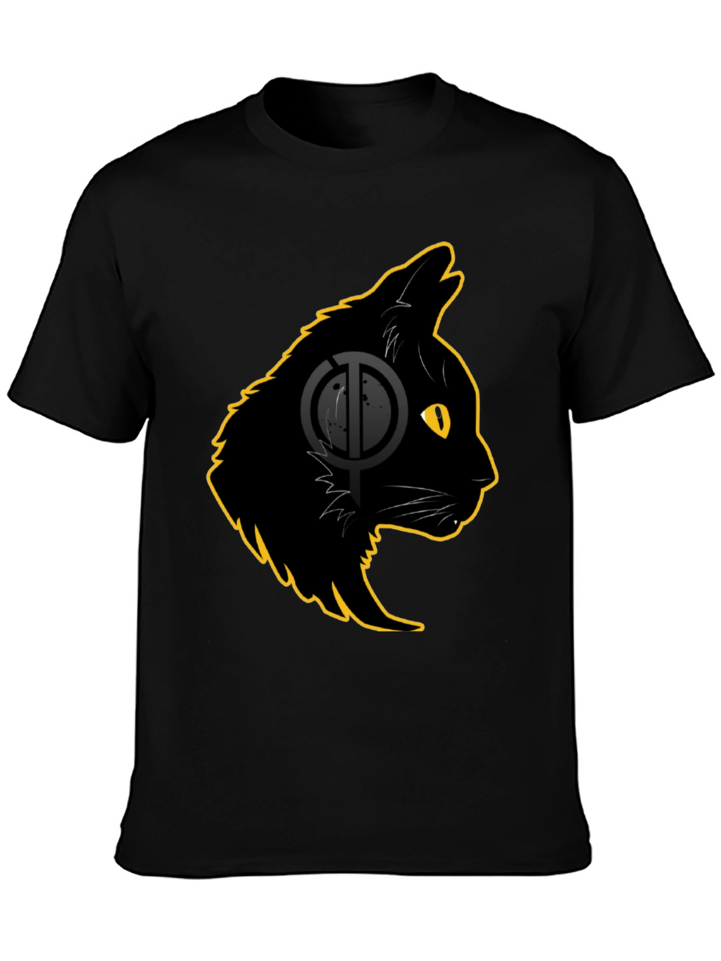 Black Cat Graphic T-Shirt - Stylish Cat Lover Tee