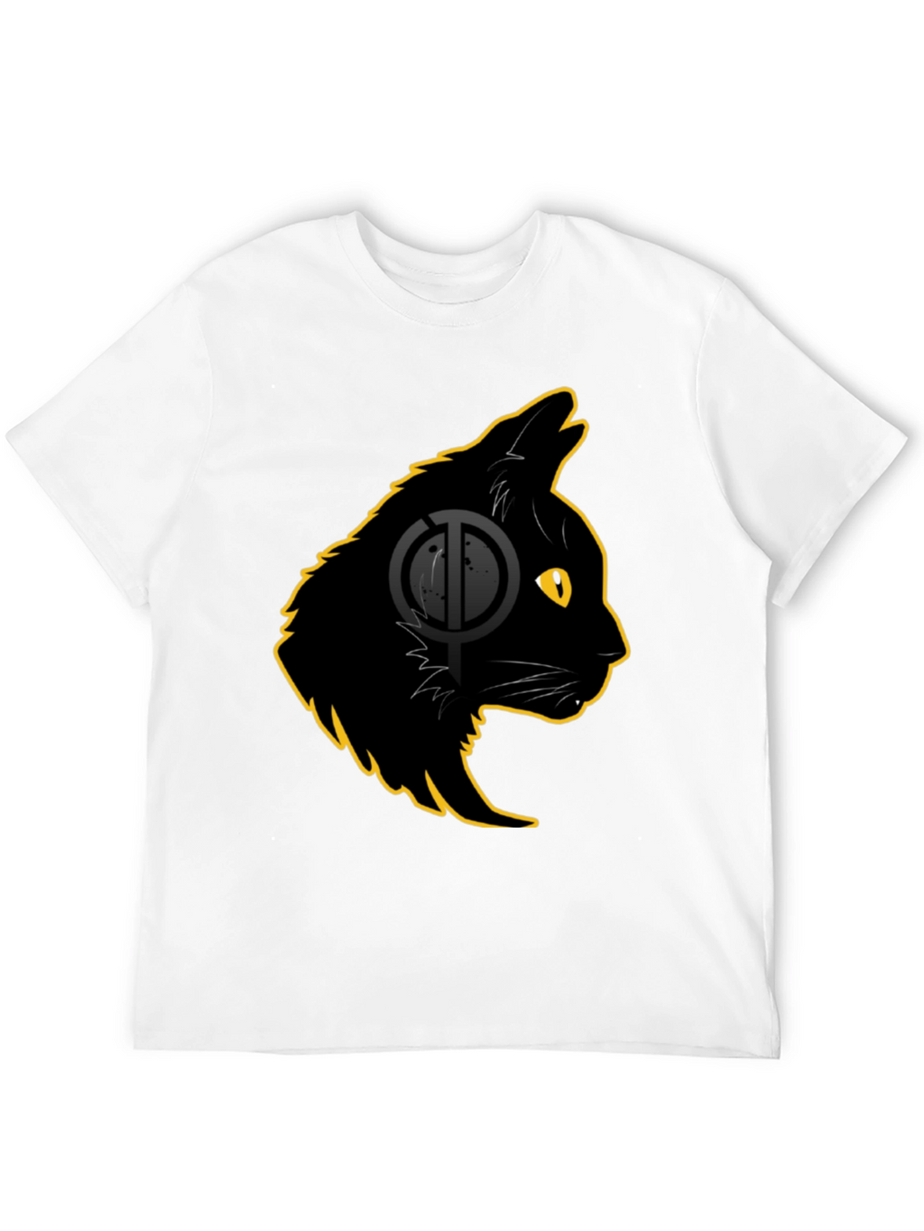 Black Cat Graphic T-Shirt - Stylish Cat Lover Tee