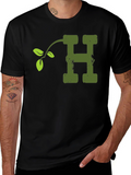 Nature Letter H T-Shirt - Soft Cotton Blend