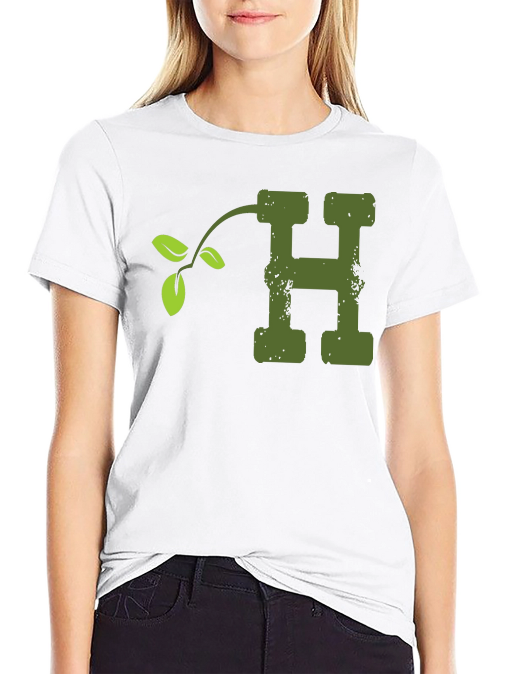 Nature Letter H T-Shirt - Soft Cotton Blend