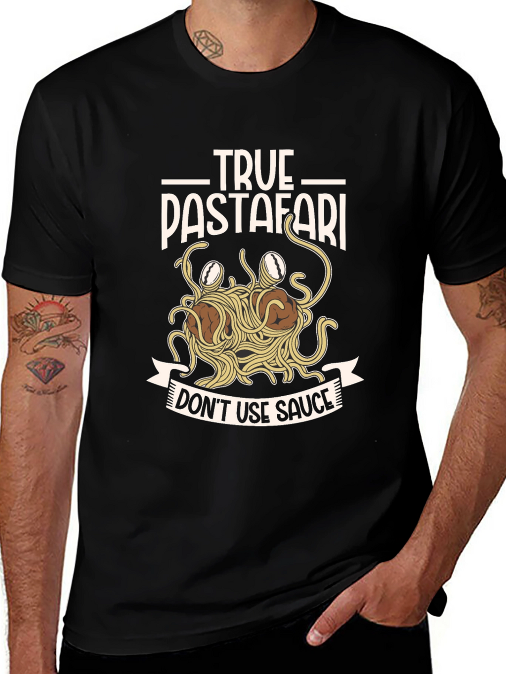 True Pastafari T-Shirt - Flying Spaghetti Monster Tee