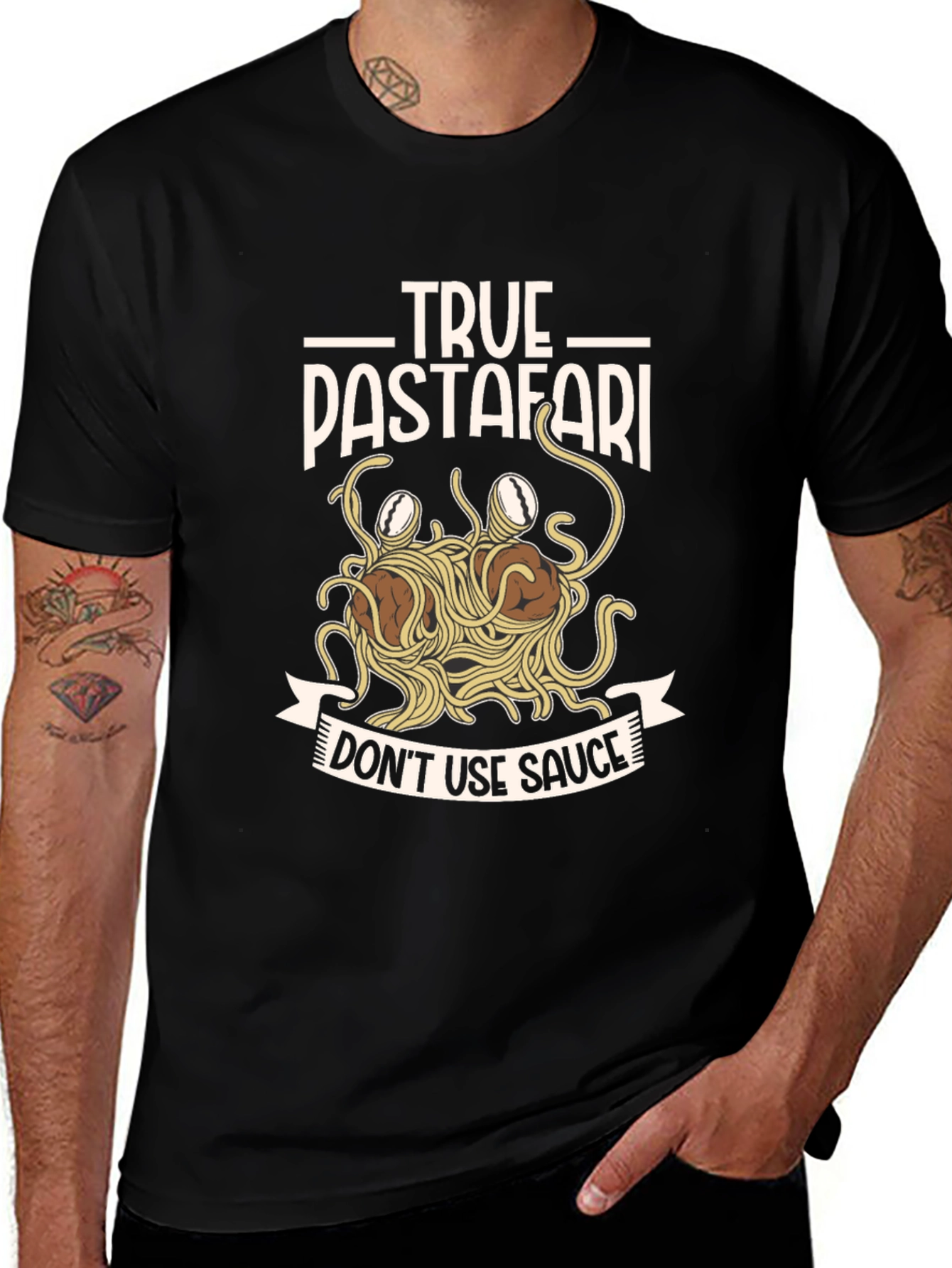 True Pastafari T-Shirt - Flying Spaghetti Monster Tee