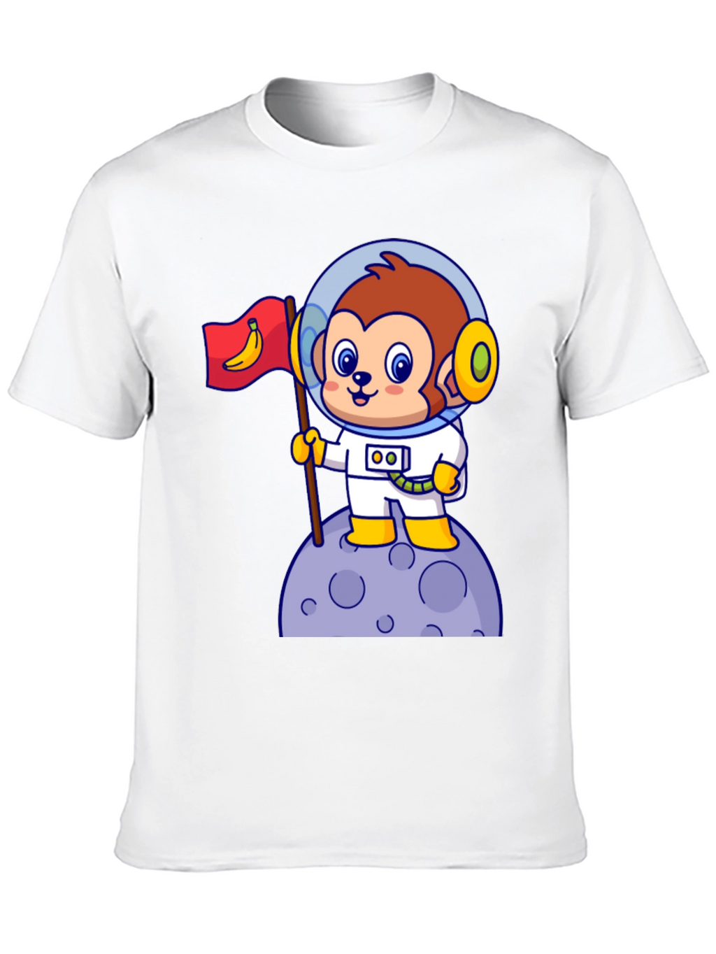 Cartoon Monkey Astronaut T-Shirt