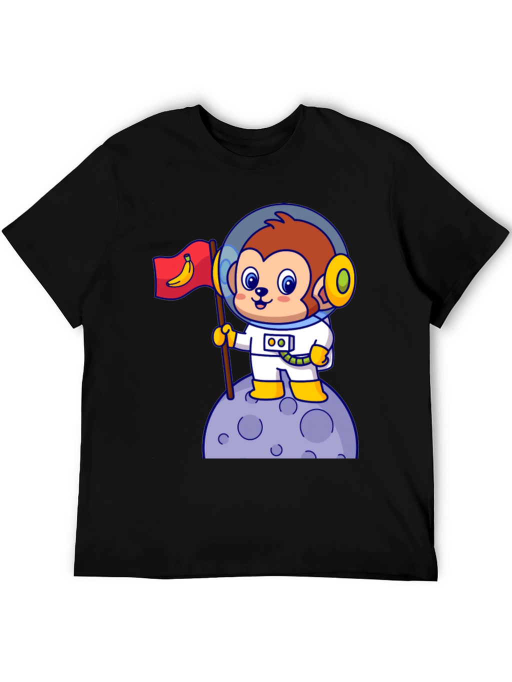 Cartoon Monkey Astronaut T-Shirt