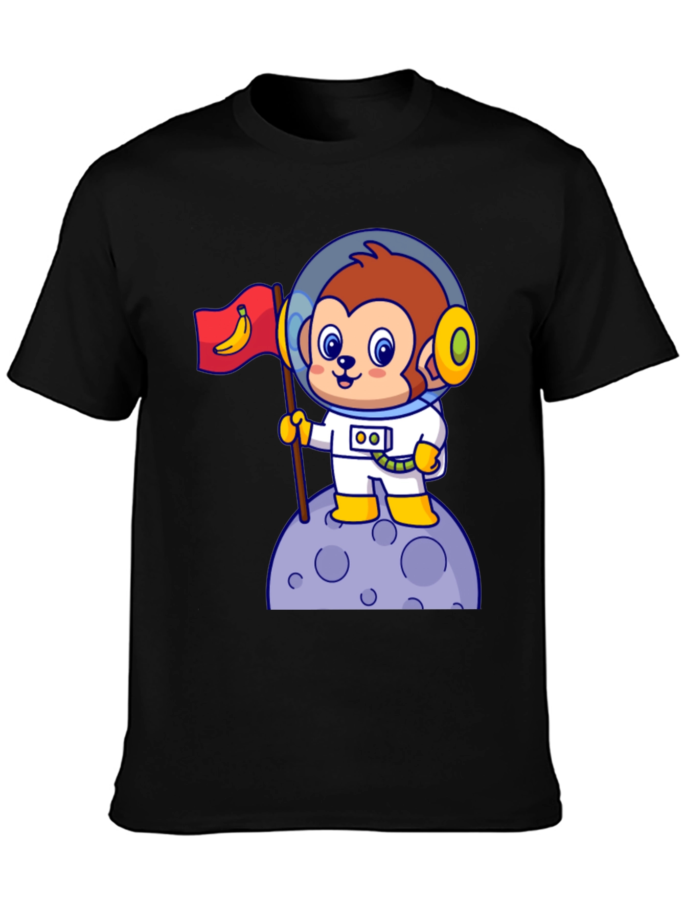 Cartoon Monkey Astronaut T-Shirt