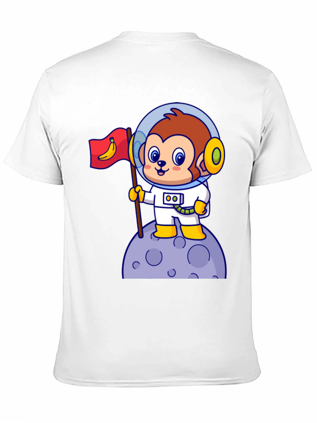 Cartoon Monkey Astronaut T-Shirt