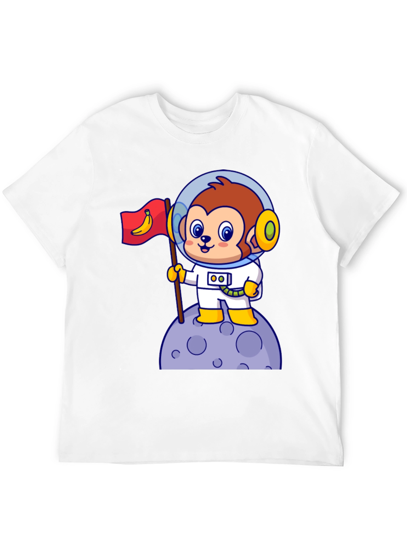 Cartoon Monkey Astronaut T-Shirt