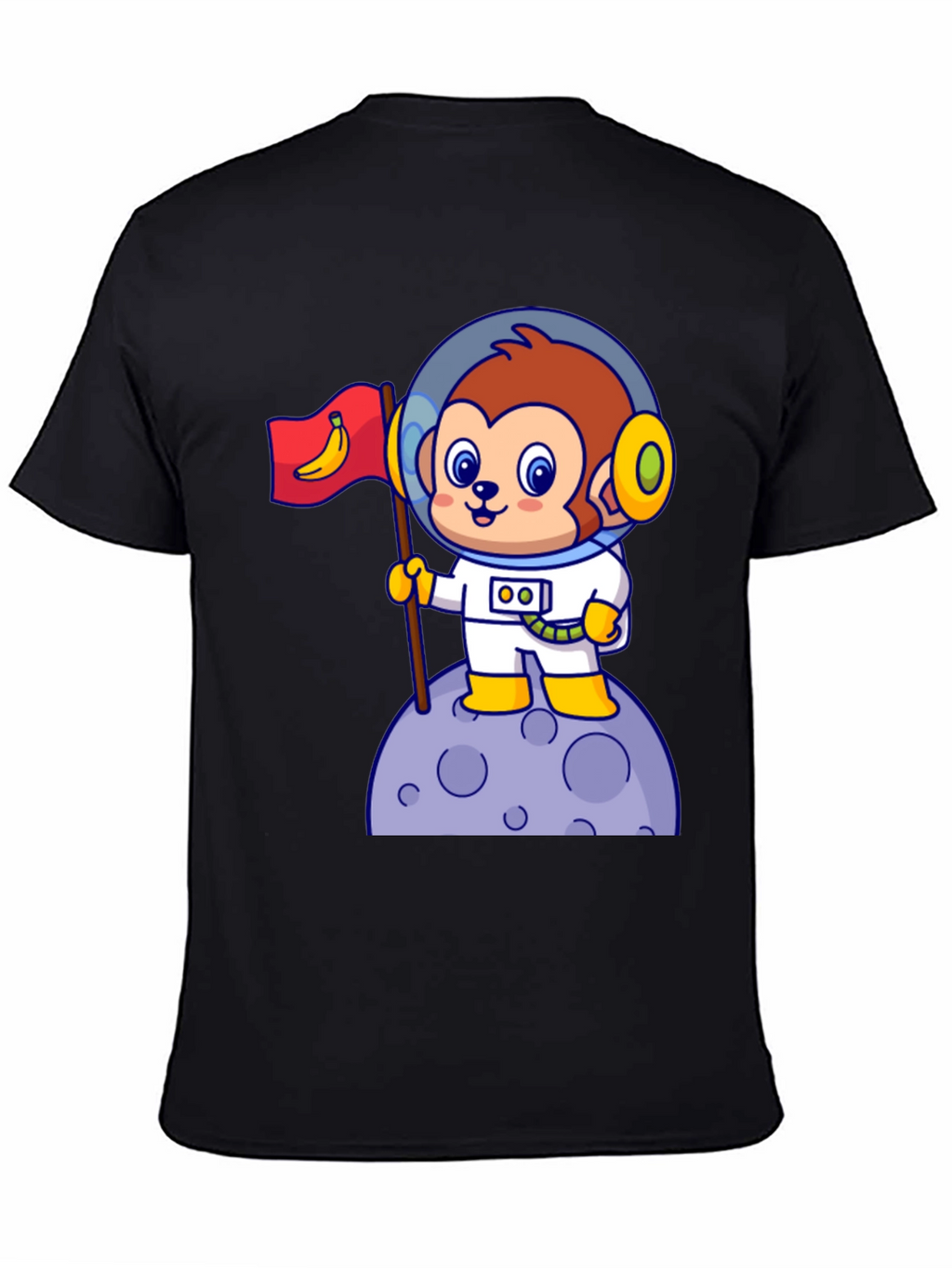 Cartoon Monkey Astronaut T-Shirt