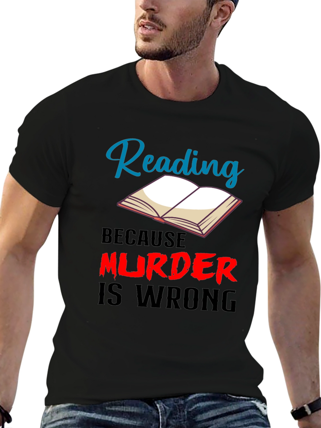 Reading Because Murder Is Wrong T-Shirt