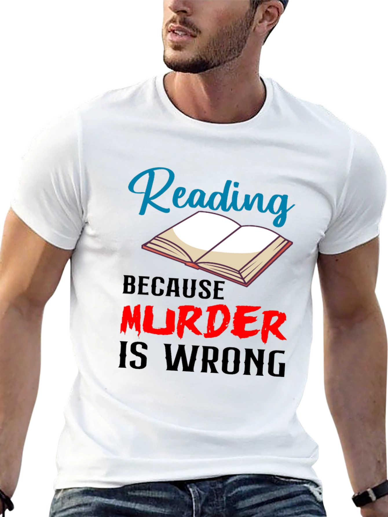 Reading Because Murder Is Wrong T-Shirt