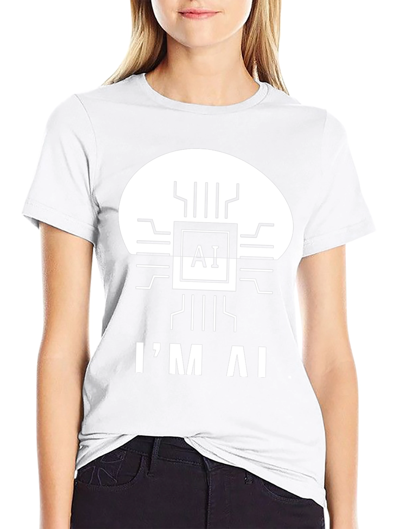 Im AI T-Shirt - Black Graphic Tee