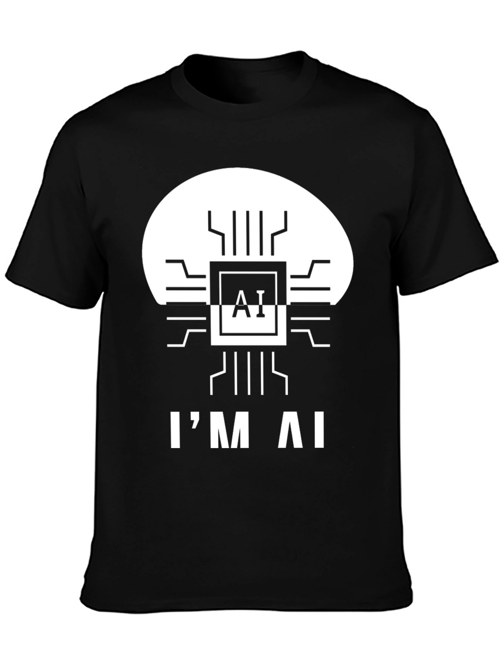 Im AI T-Shirt - Black Graphic Tee