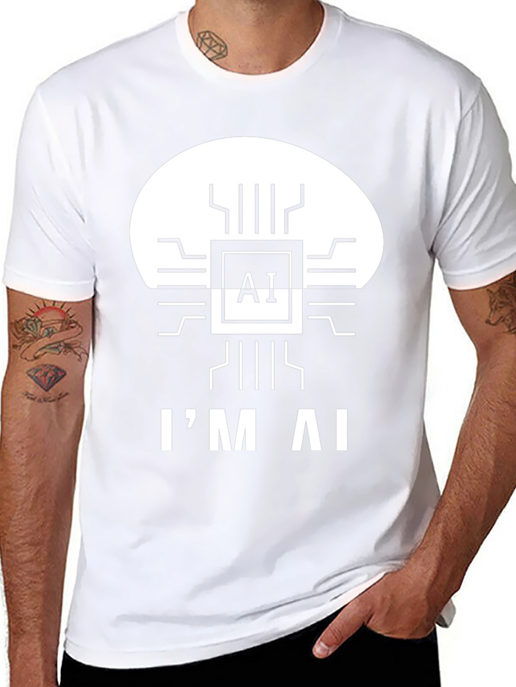 Im AI T-Shirt - Black Graphic Tee