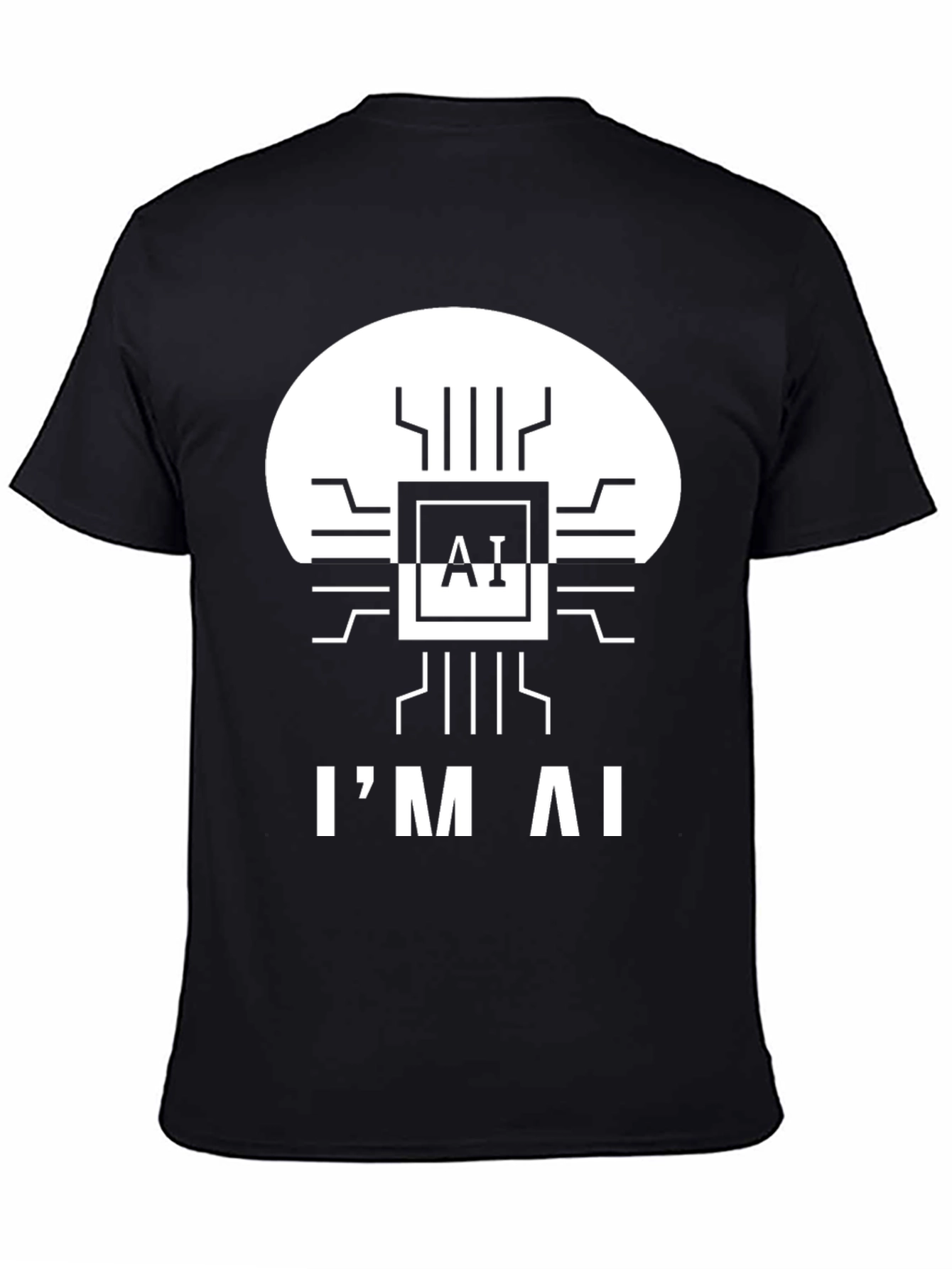 Im AI T-Shirt - Black Graphic Tee