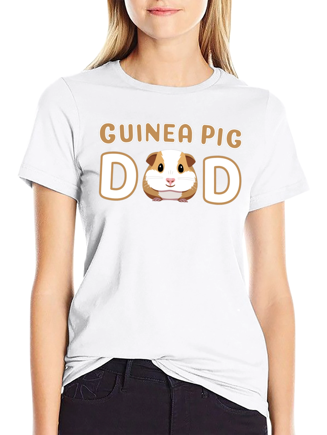 Guinea Pig Dad T-Shirt Cute Pet Lover Tee