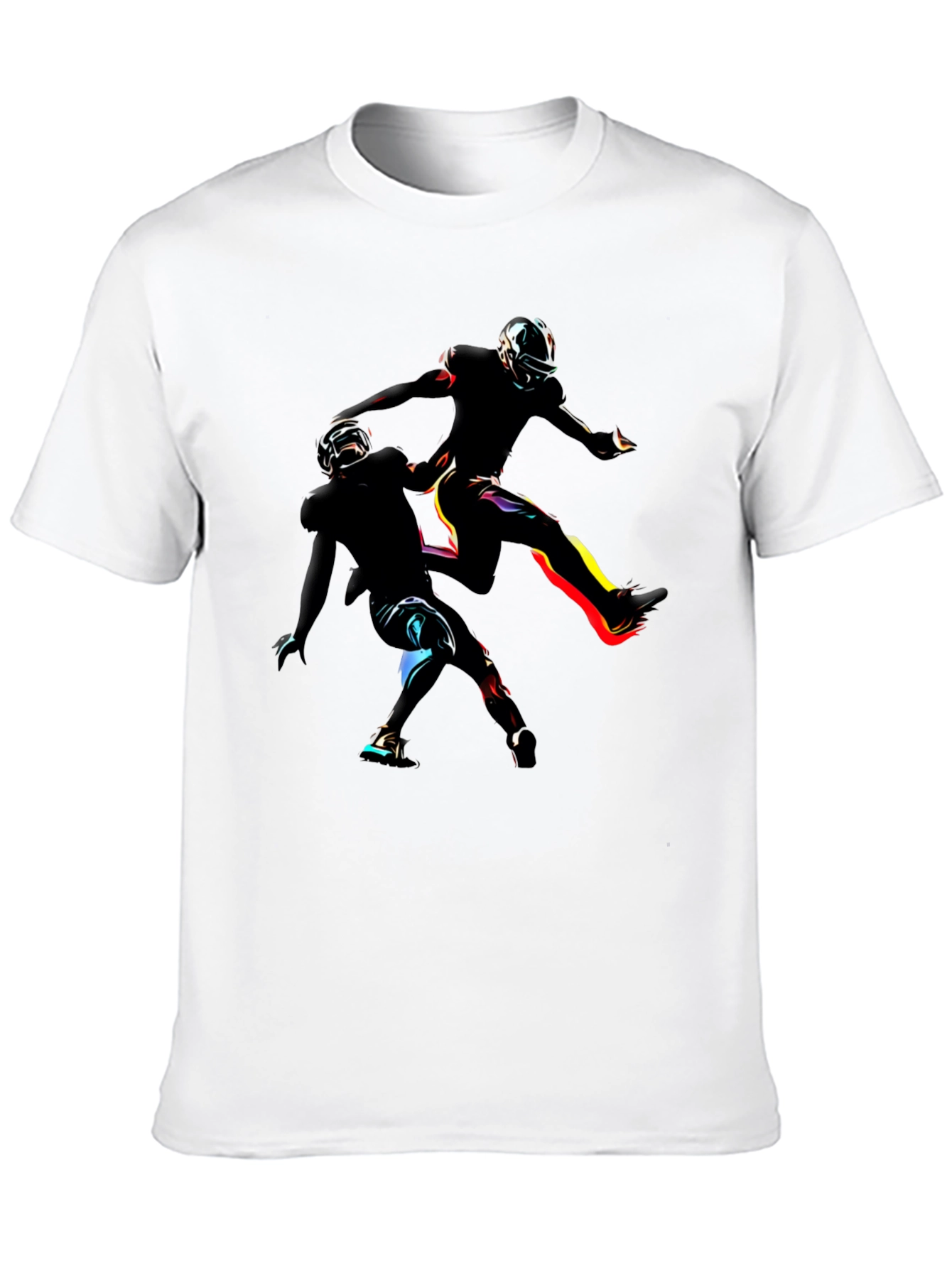 Dynamic Football Player Graphic Tee