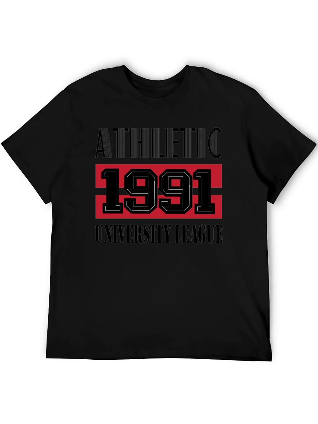 Athletic 1991 University League Black T-Shirt