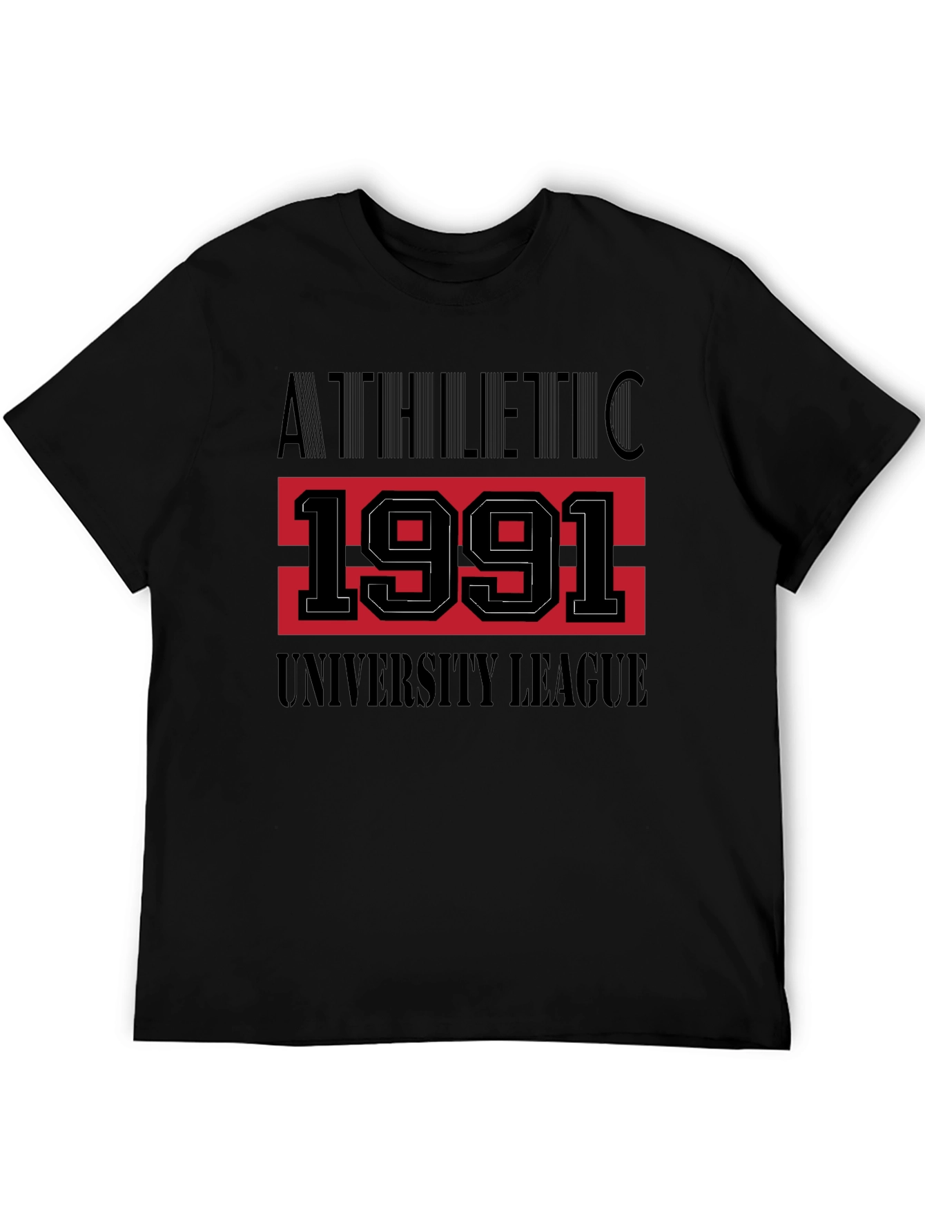Athletic 1991 University League Black T-Shirt
