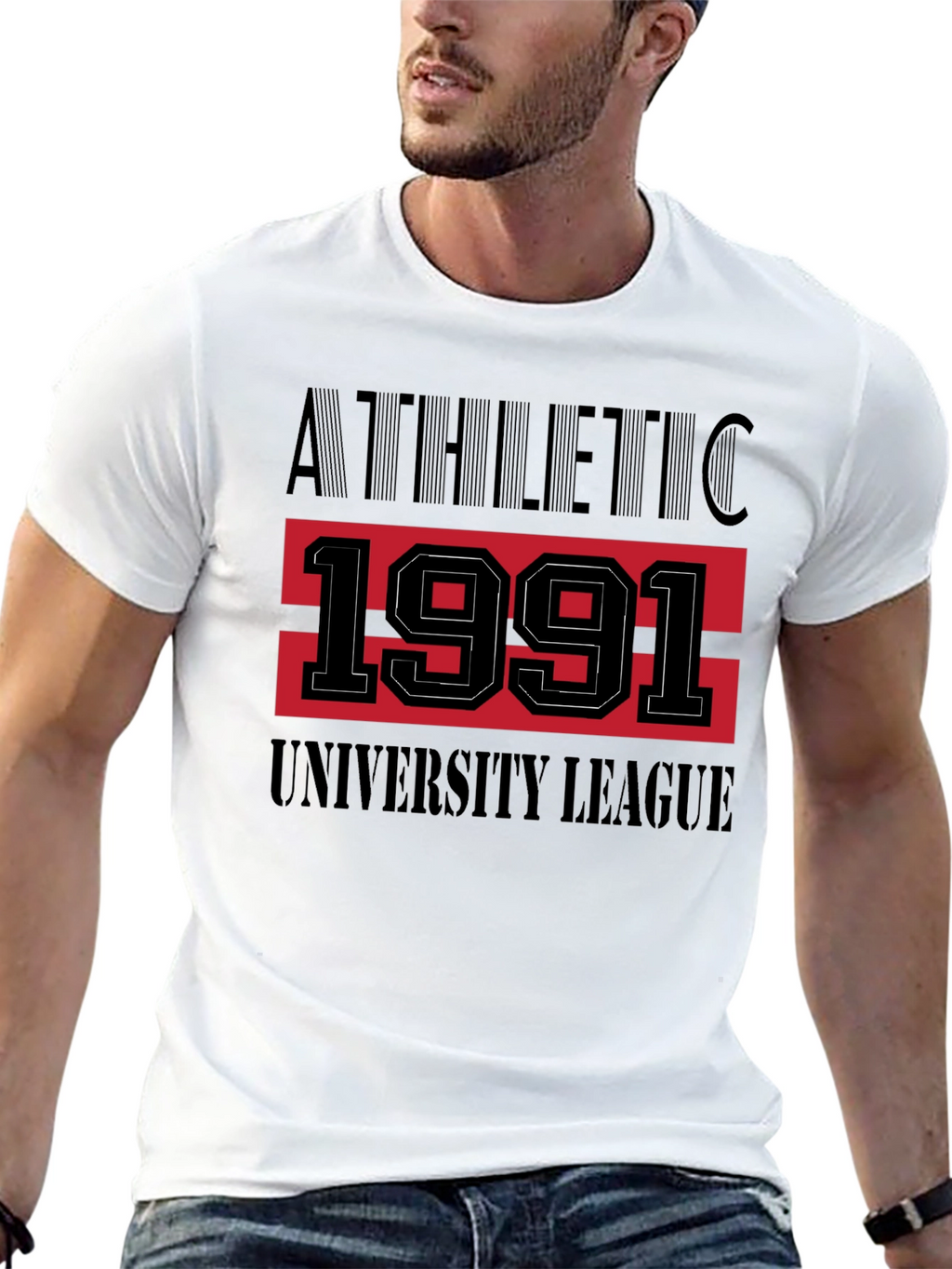 Athletic 1991 University League Black T-Shirt