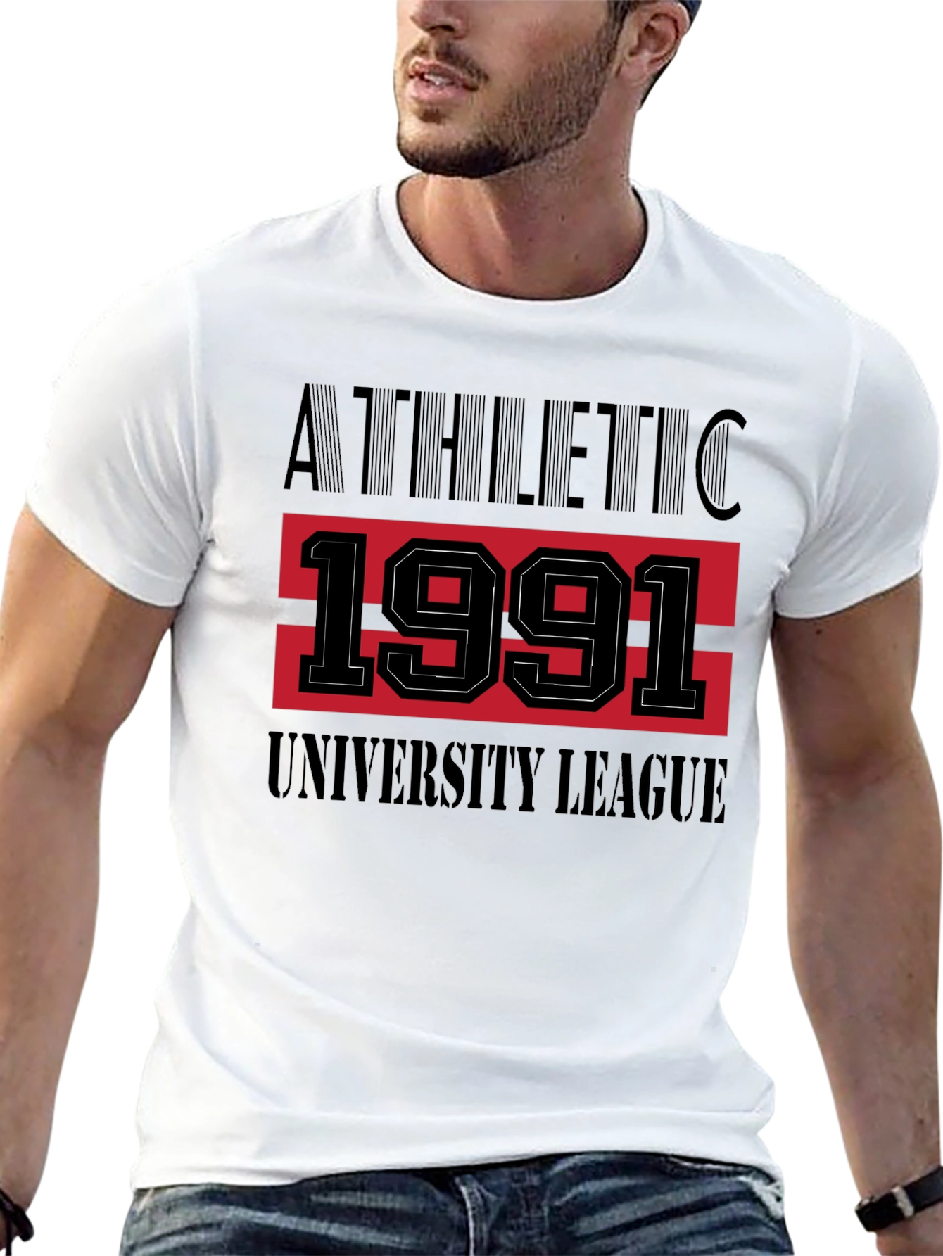 Athletic 1991 University League Black T-Shirt
