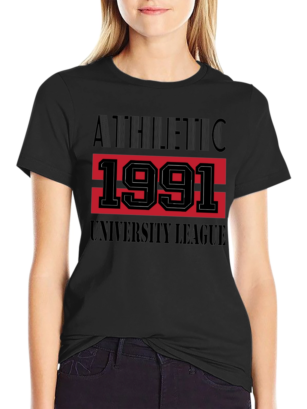 Athletic 1991 University League Black T-Shirt
