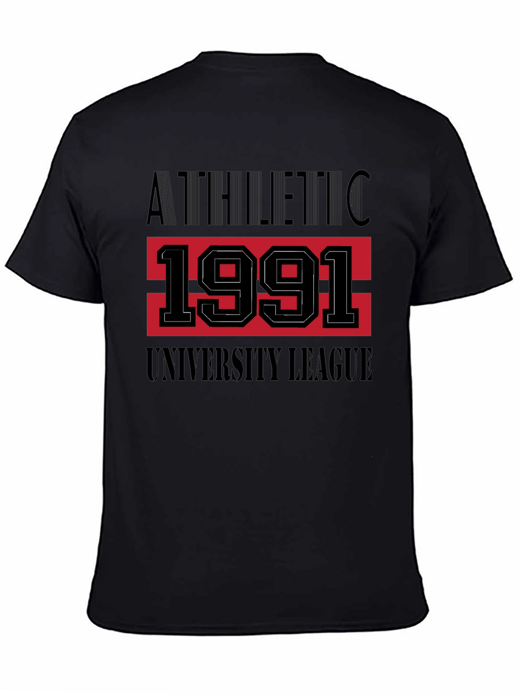 Athletic 1991 University League Black T-Shirt