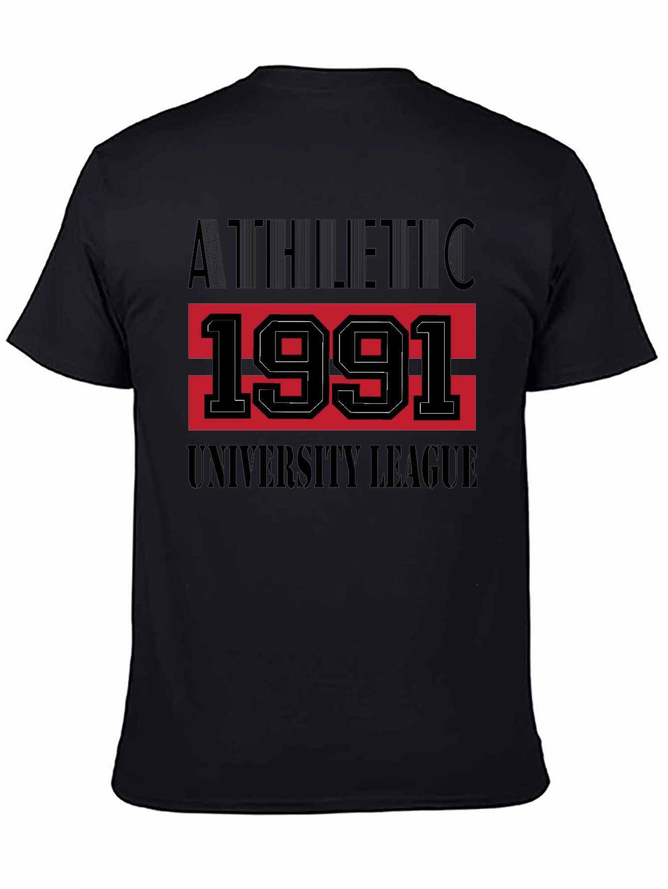 Athletic 1991 University League Black T-Shirt