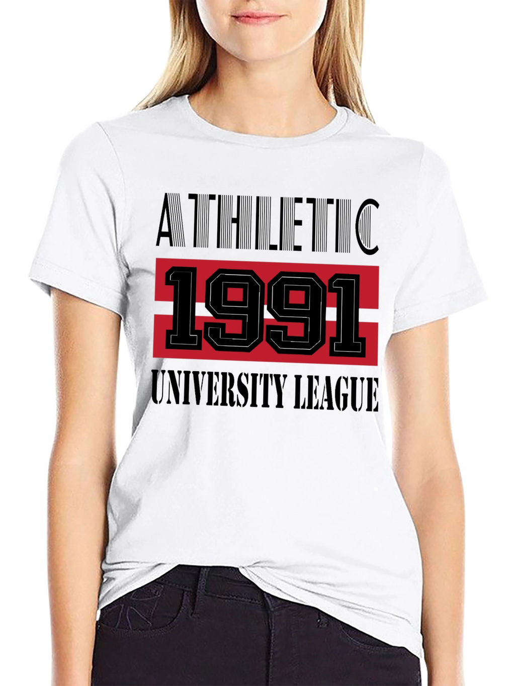 Athletic 1991 University League Black T-Shirt