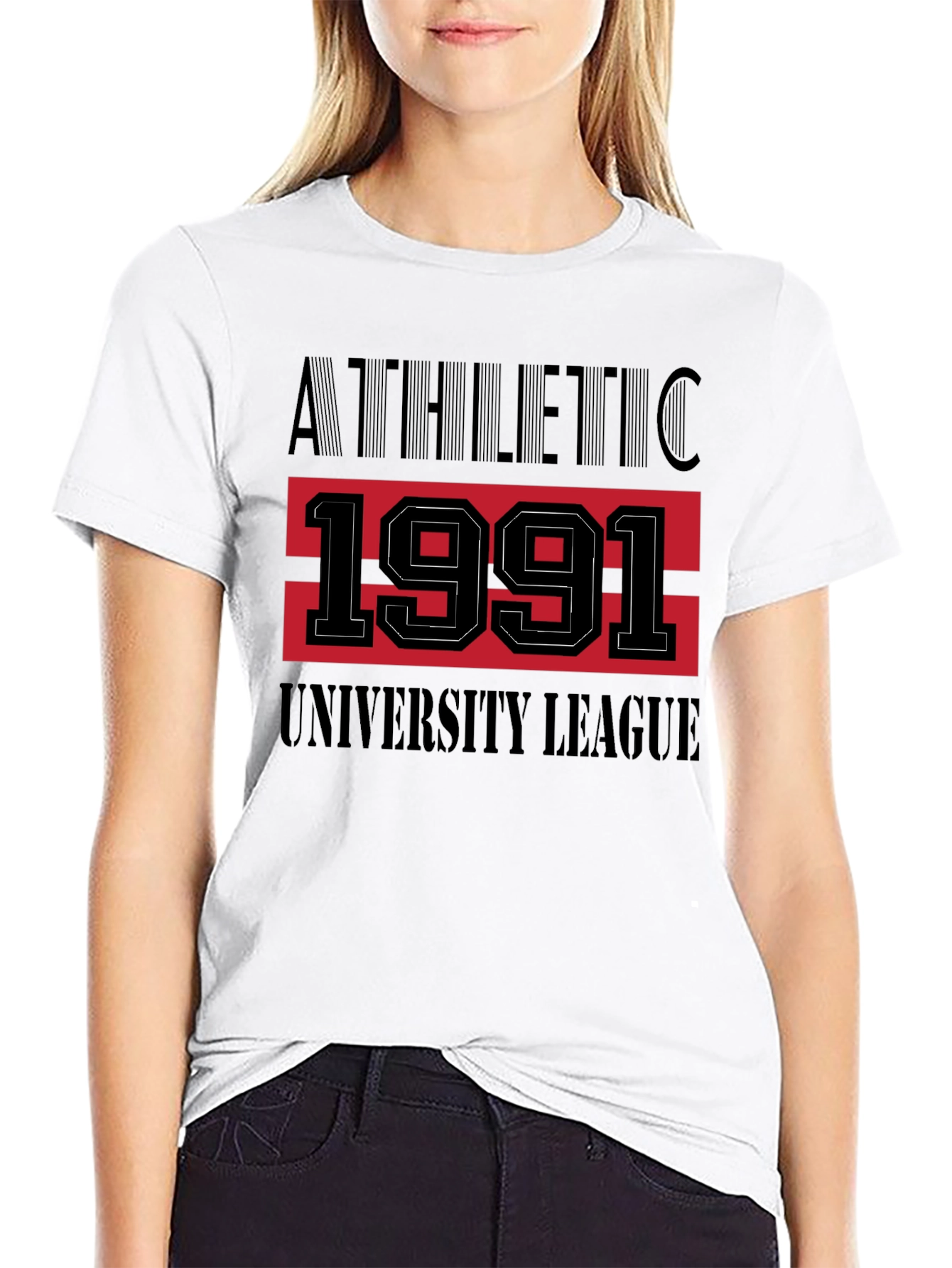 Athletic 1991 University League Black T-Shirt