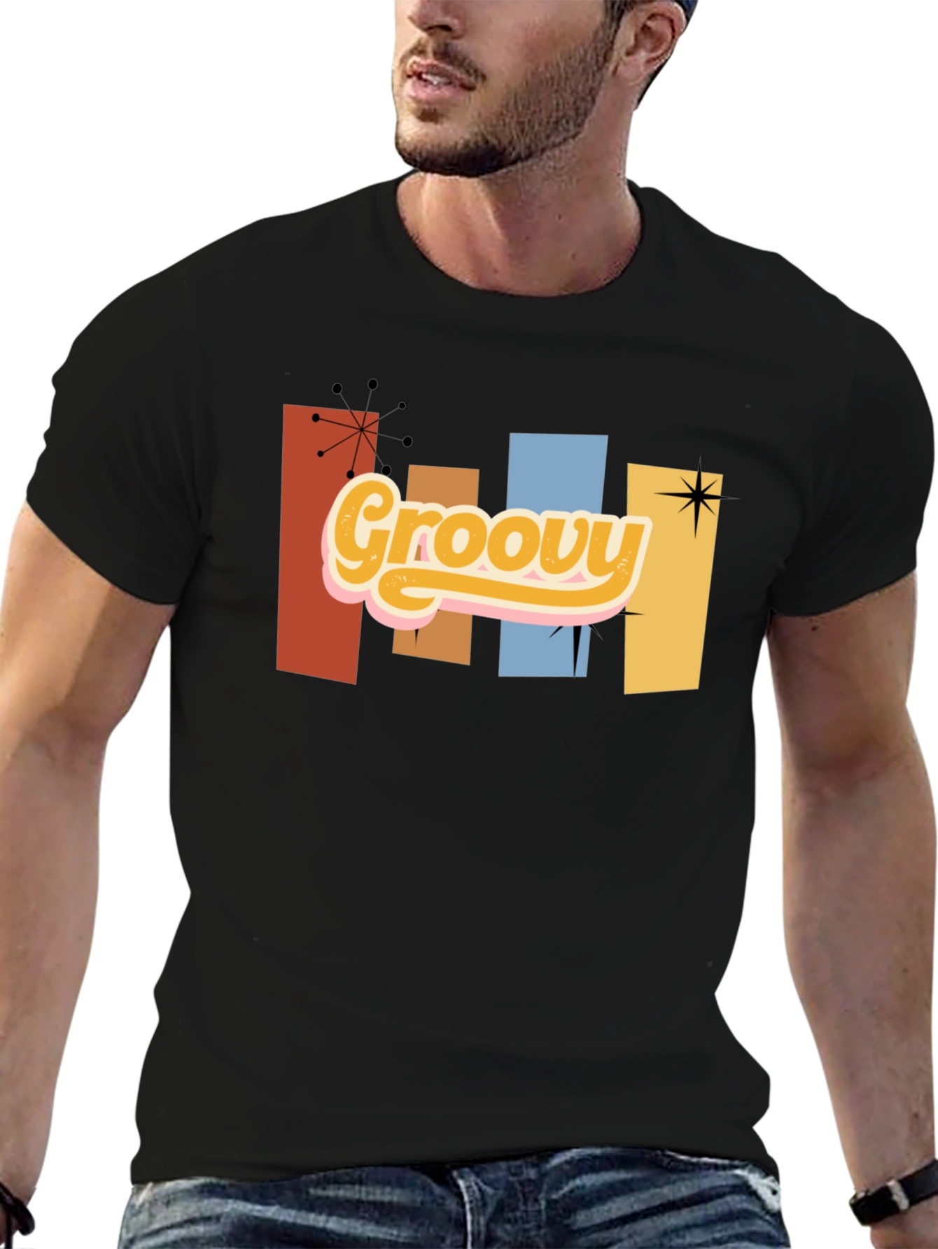 Groovy Retro Graphic Tee - Vintage Style T-Shirt