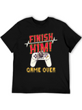 Finish Him! Game Over Graphic T-Shirt