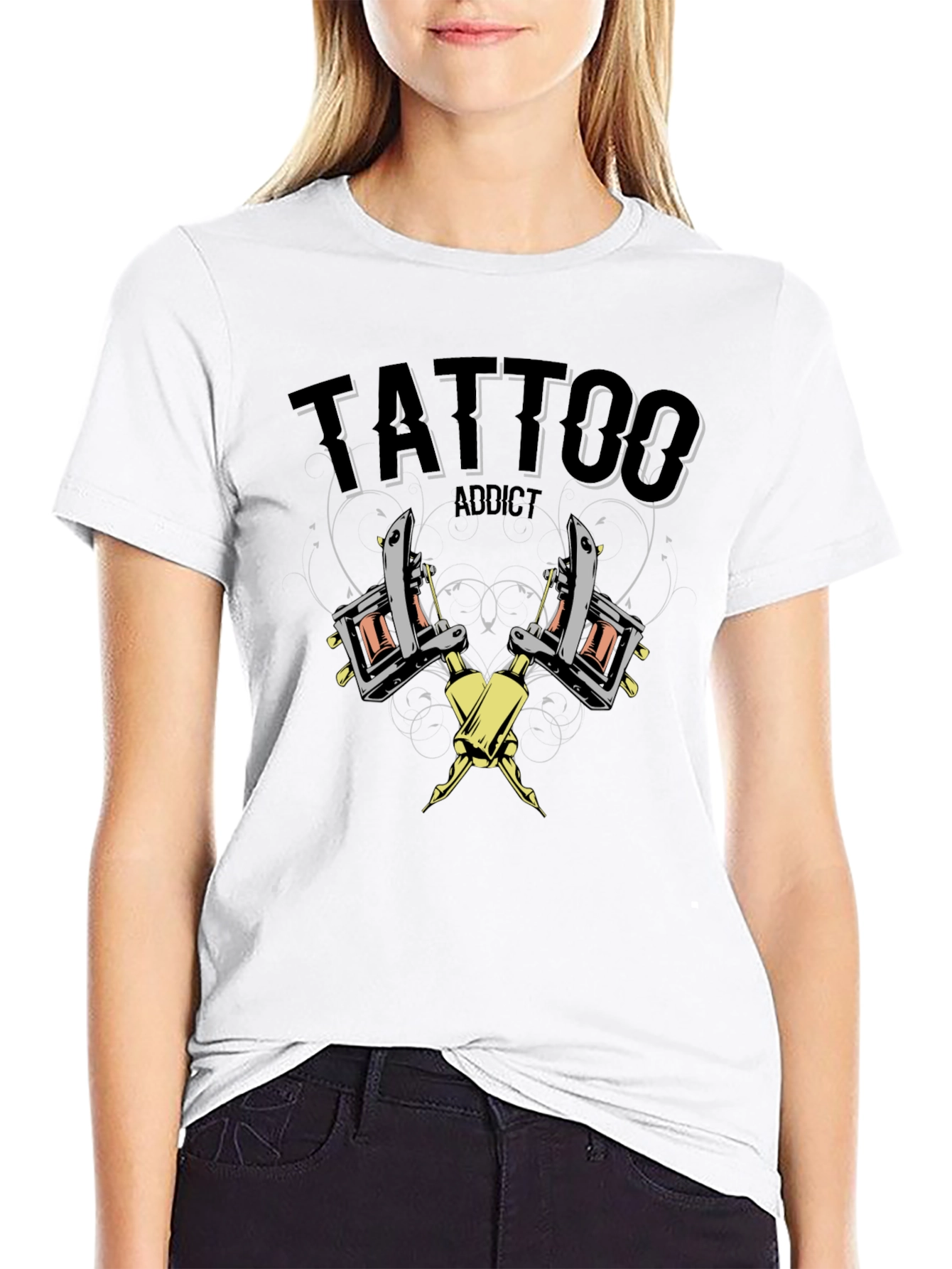 Tattoo Addict Black T-Shirt