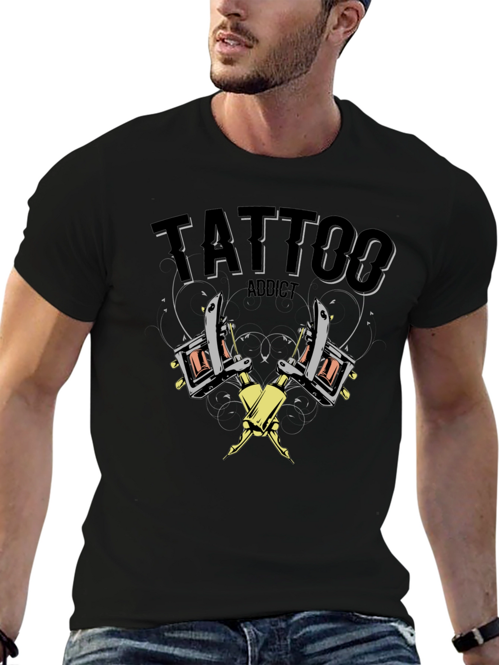 Tattoo Addict Black T-Shirt