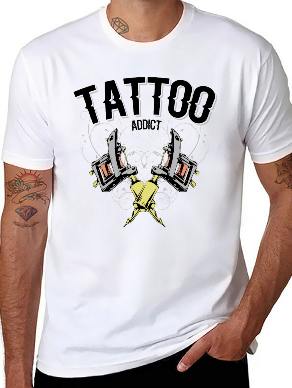 Tattoo Addict Black T-Shirt