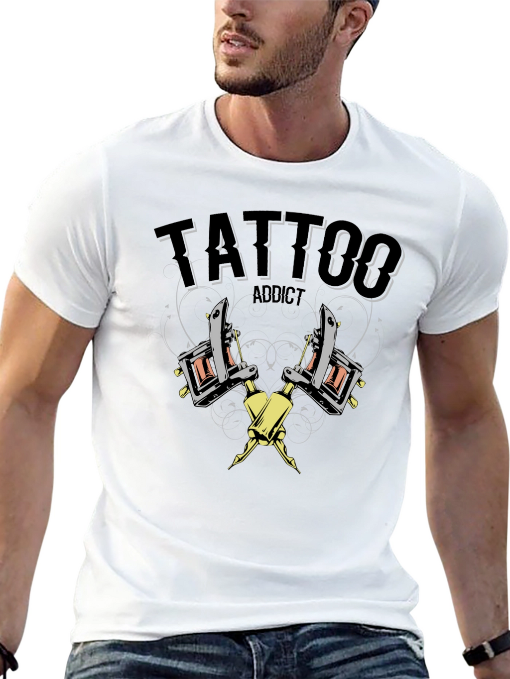 Tattoo Addict Black T-Shirt