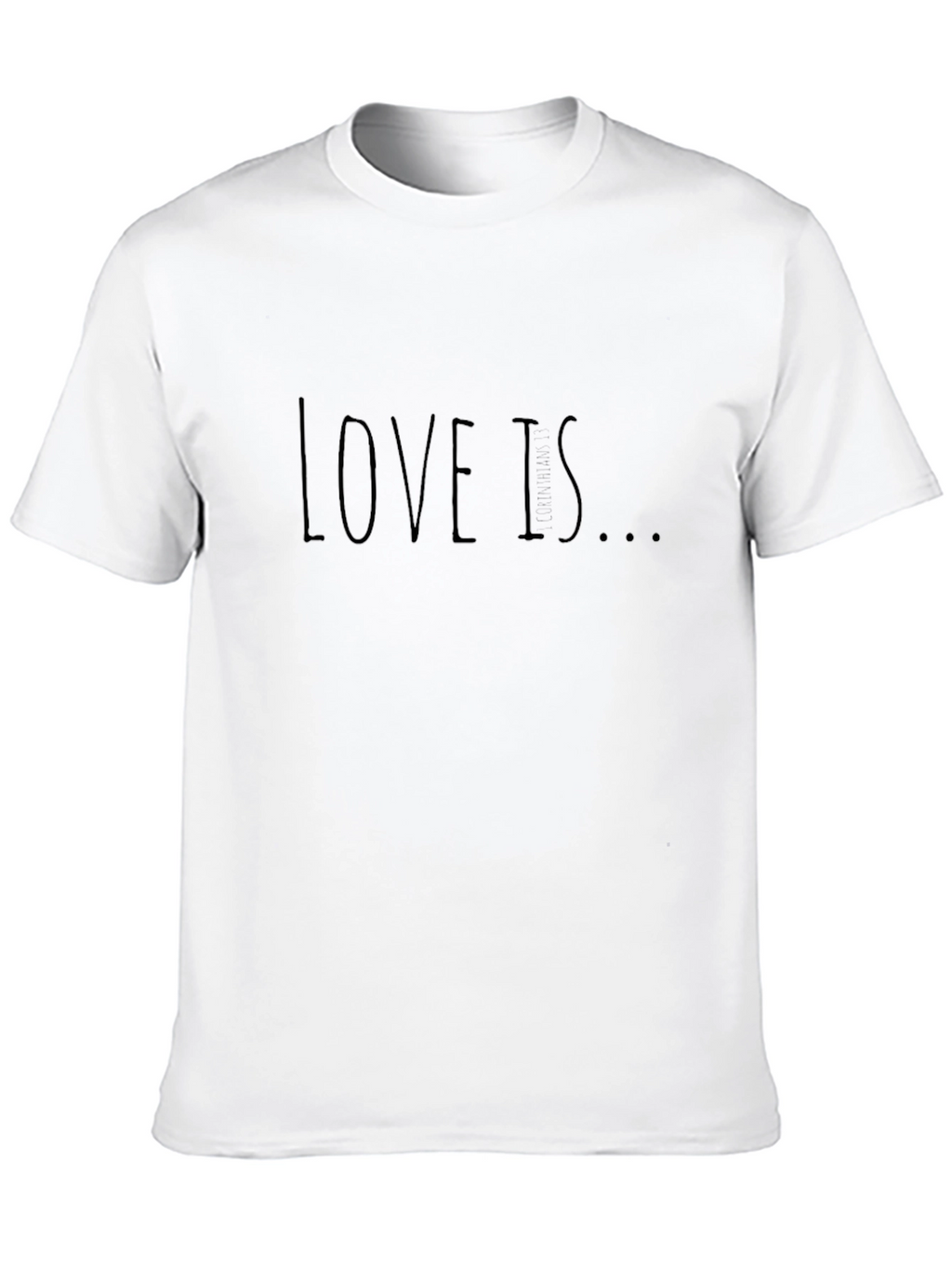 Love Is T-Shirt - Classic Black Casual Tee