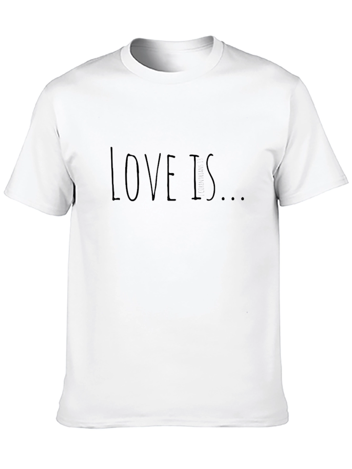 Love Is T-Shirt - Classic Black Casual Tee
