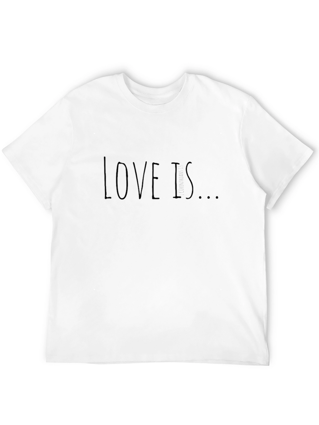 Love Is T-Shirt - Classic Black Casual Tee