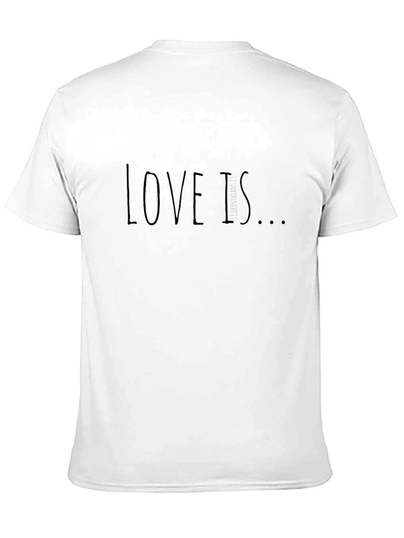 Love Is T-Shirt - Classic Black Casual Tee