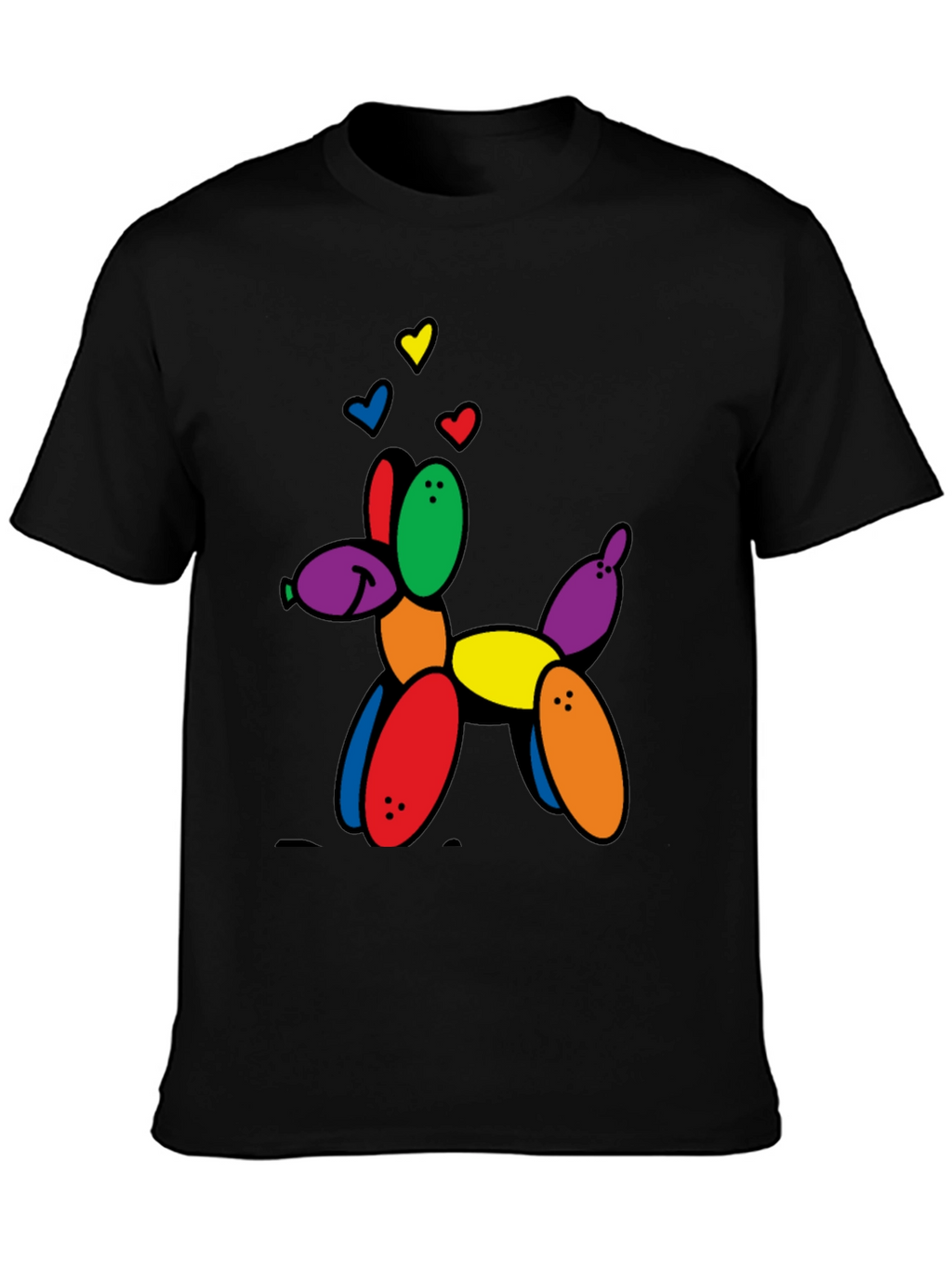 Balloon Dog Graphic Tee - Novelty Print T-Shirt