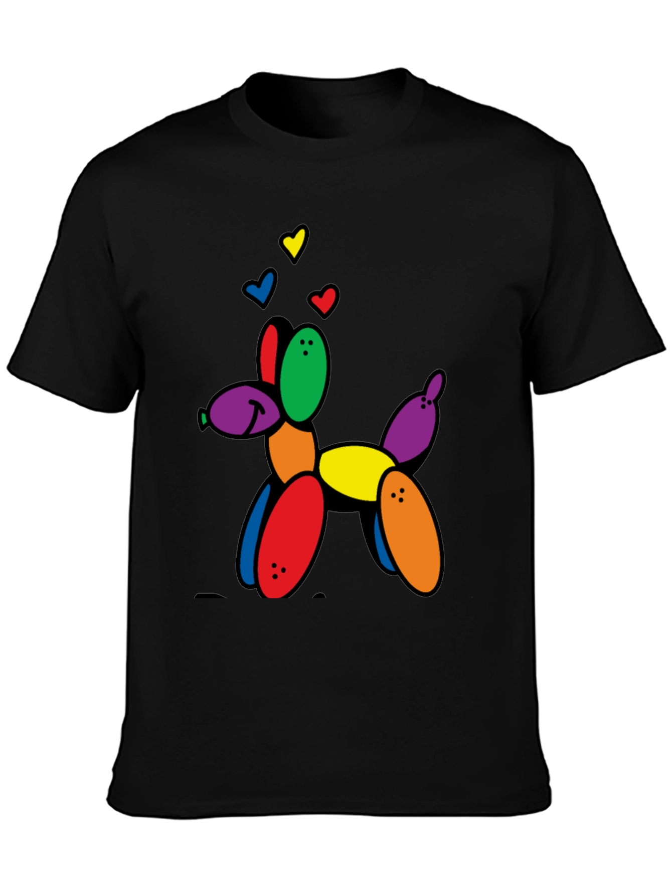 Balloon Dog Graphic Tee - Novelty Print T-Shirt