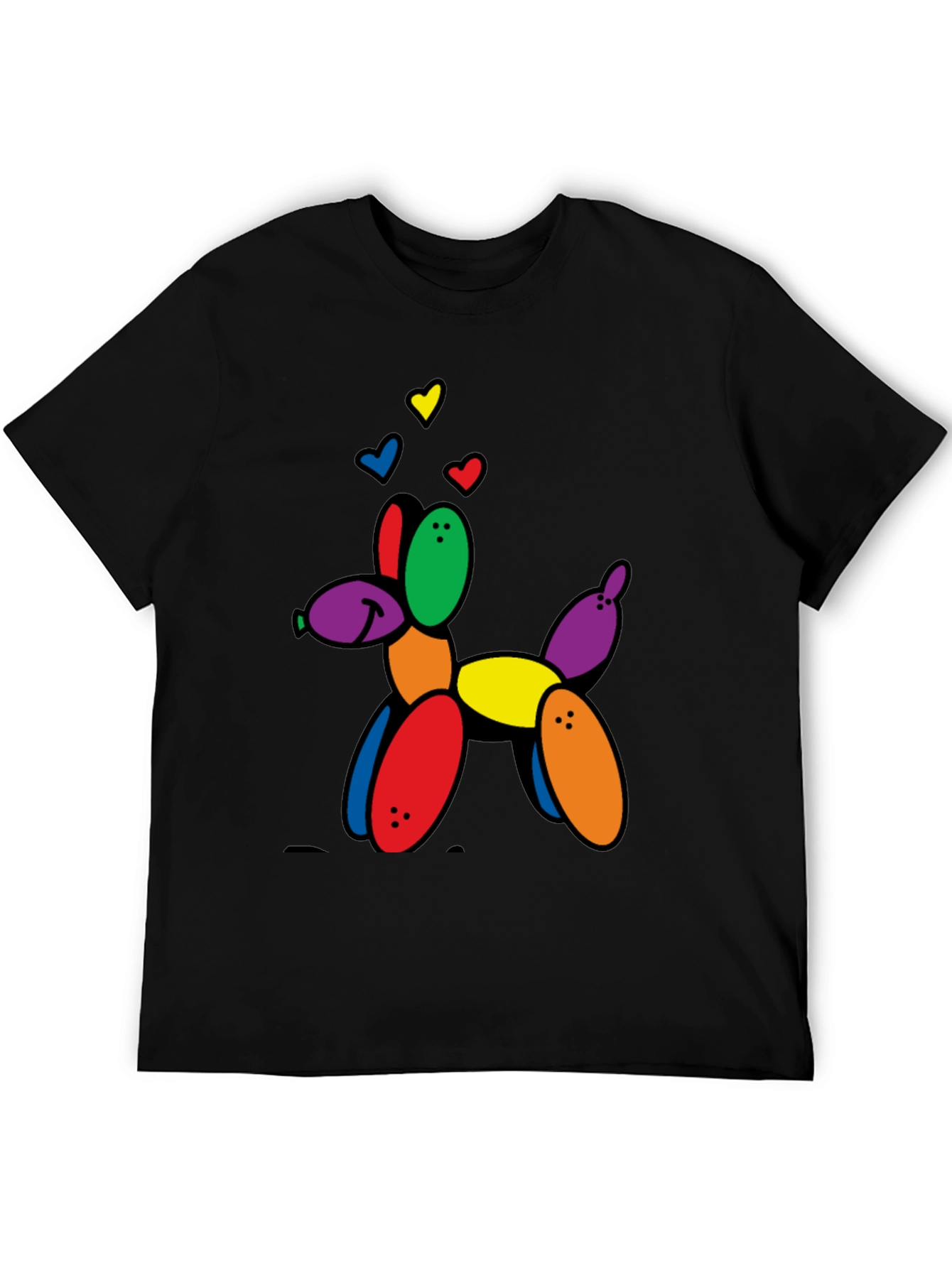Balloon Dog Graphic Tee - Novelty Print T-Shirt