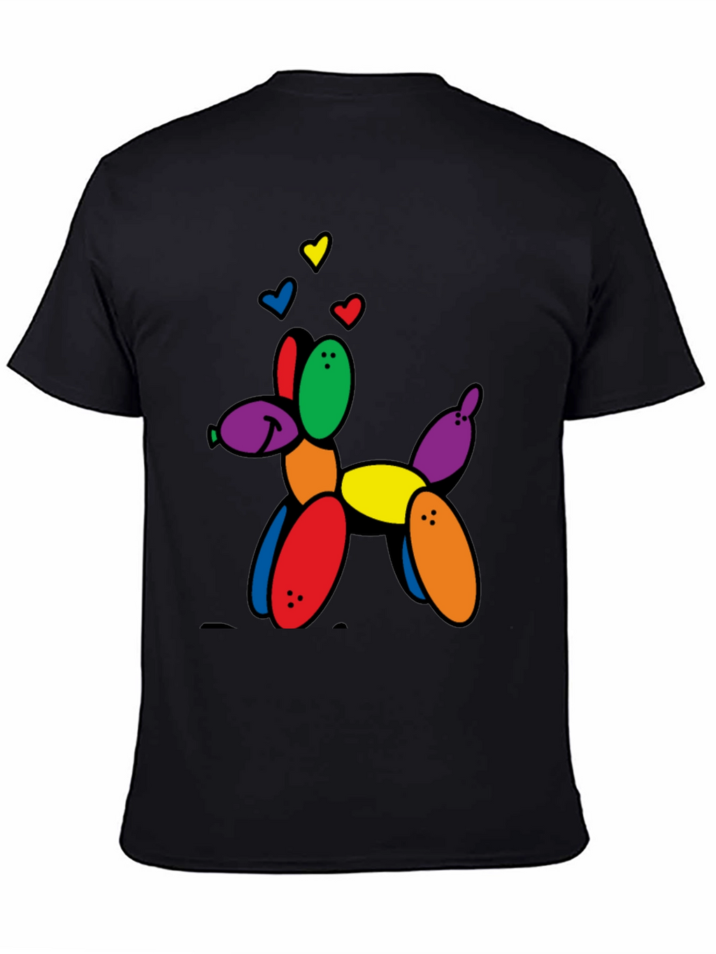 Balloon Dog Graphic Tee - Novelty Print T-Shirt
