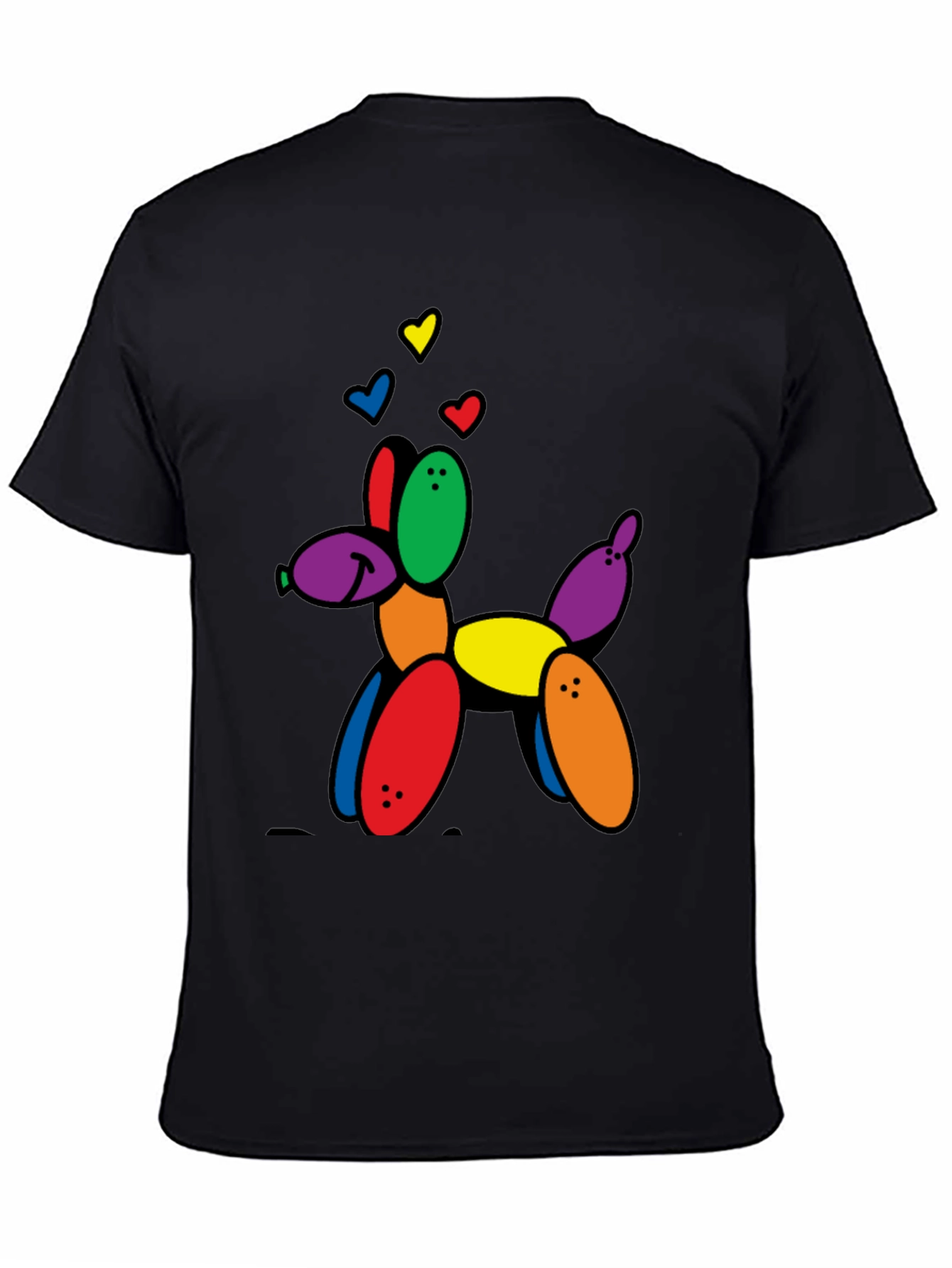 Balloon Dog Graphic Tee - Novelty Print T-Shirt