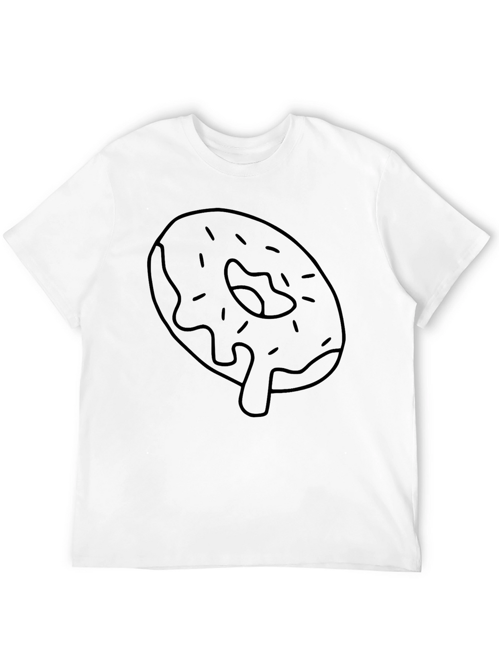 Donut Graphic Tee - Casual Black T-Shirt
