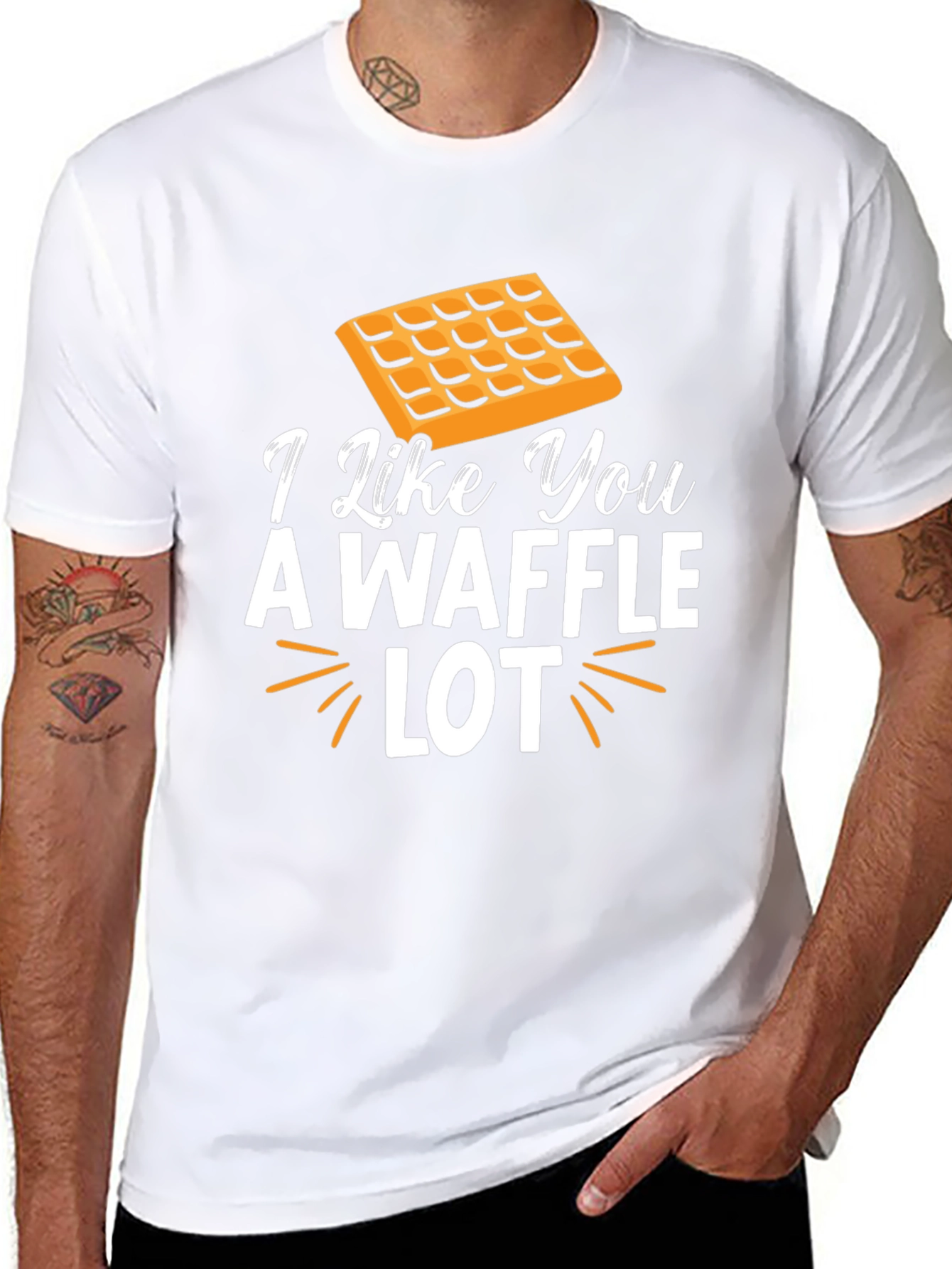 I Like You A Waffle Lot Novelty T-Shirt