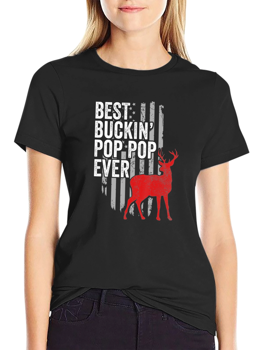 Best Buckin Pop-Pop Ever Deer Hunting T-Shirt