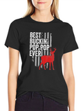 Best Buckin Pop-Pop Ever Deer Hunting T-Shirt