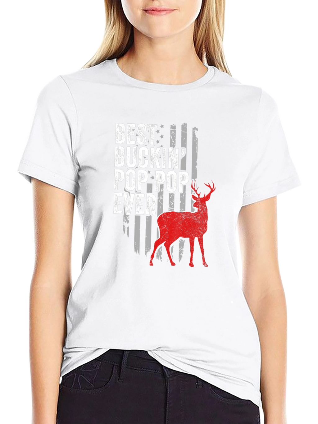 Best Buckin Pop-Pop Ever Deer Hunting T-Shirt