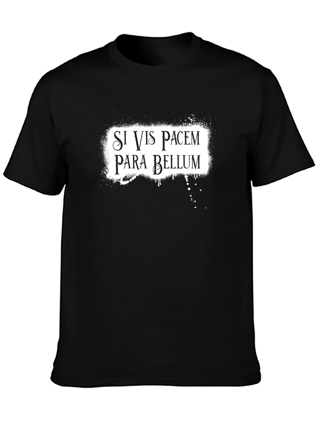 Si Vis Pacem Para Bellum Black T-Shirt